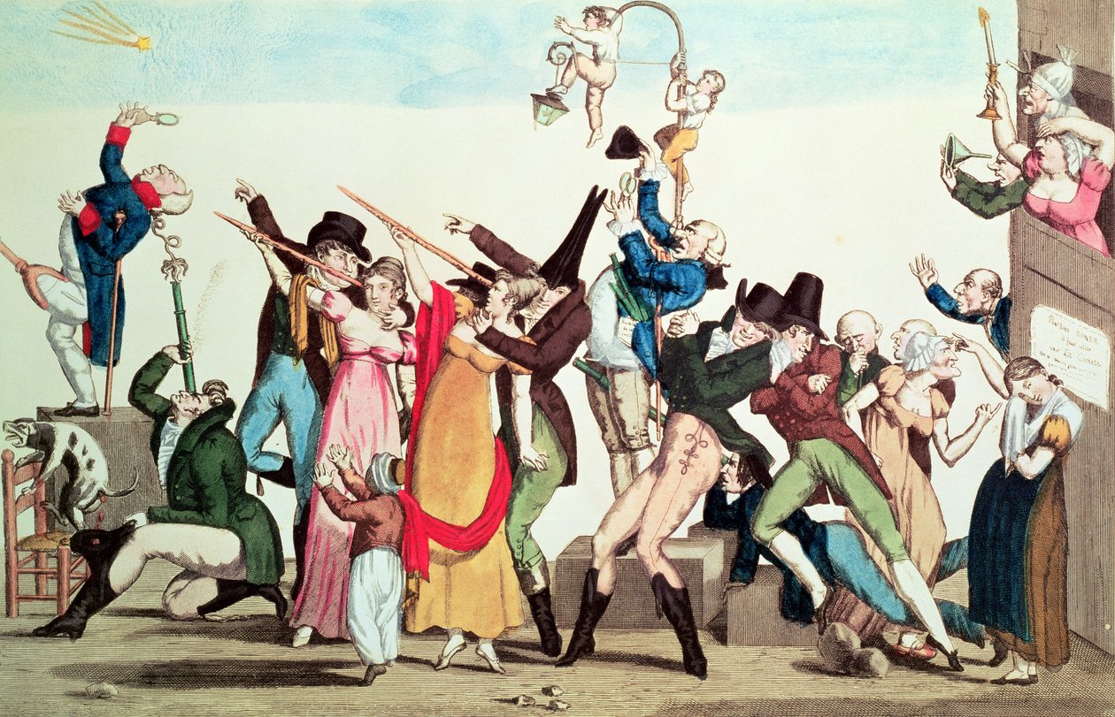 Karikatur på kometen fra 1811, ca. 1811 av French School