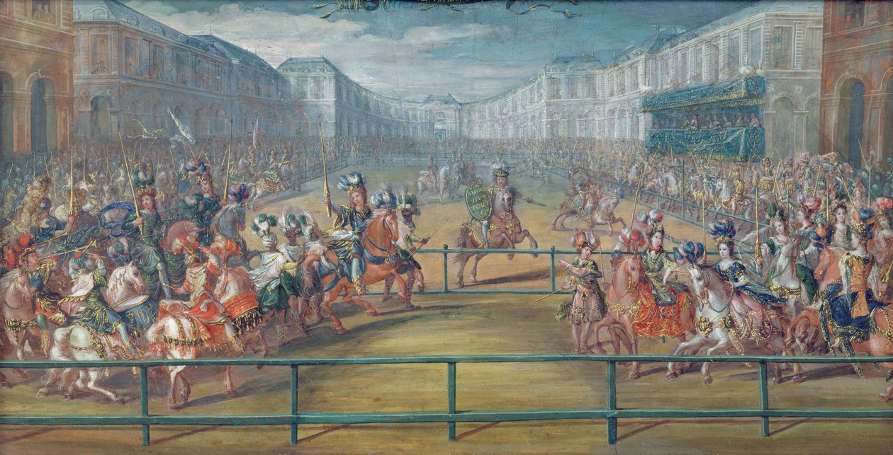 Carousel of Amazons i 1682 av French School