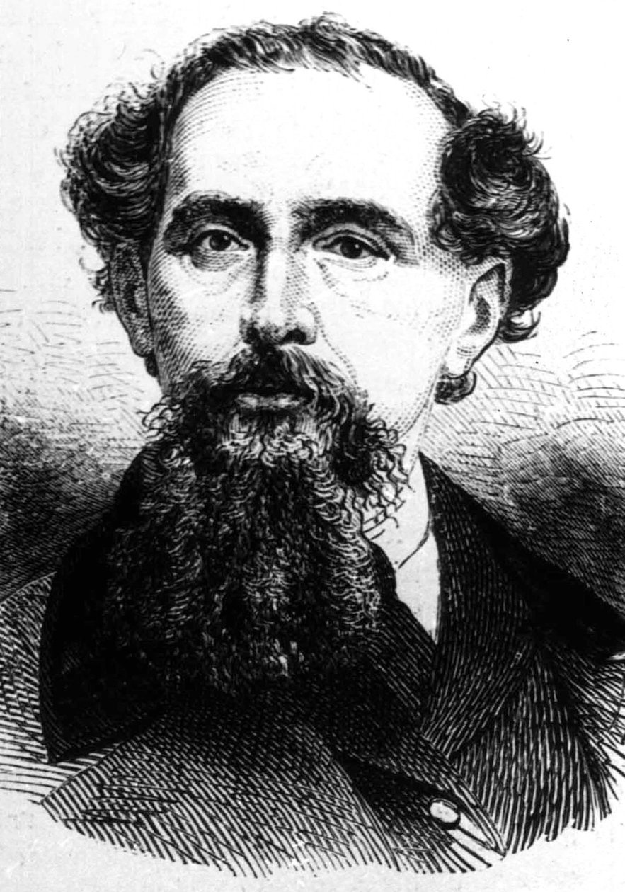 Charles Dickens (gravering) av French School