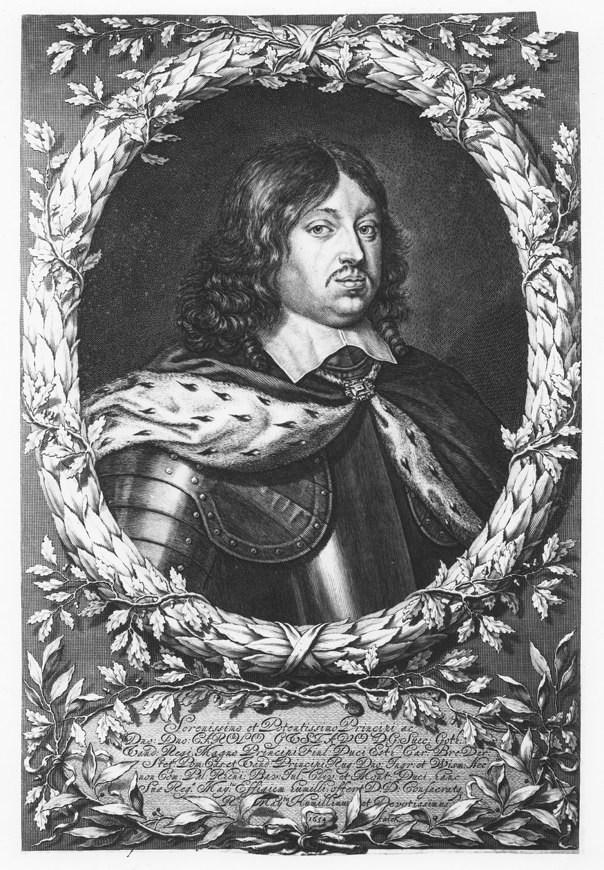 Charles X Gustav of Sweden (engraving) av French School