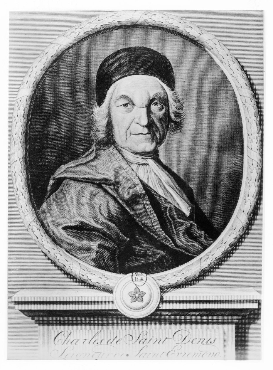 Charles de Saint-Évremond (engraving) av French School