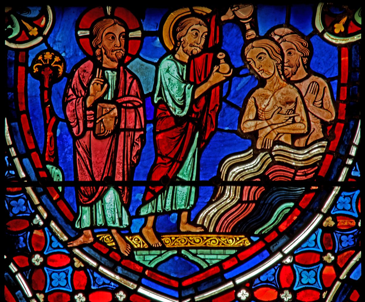 Kristus - velsigner apostlene (w0) av French School