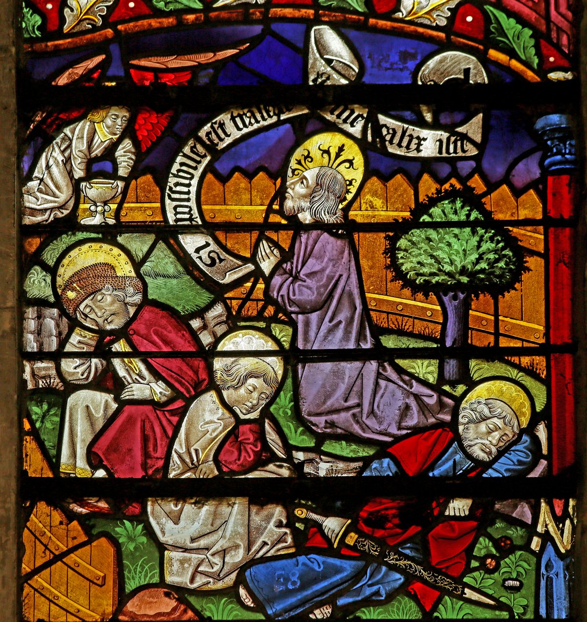 Kristus i Getsemane; sovende disipler av French School