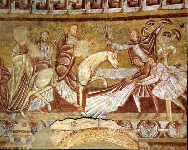 Kristi inntog i Jerusalem (fresco) av French School