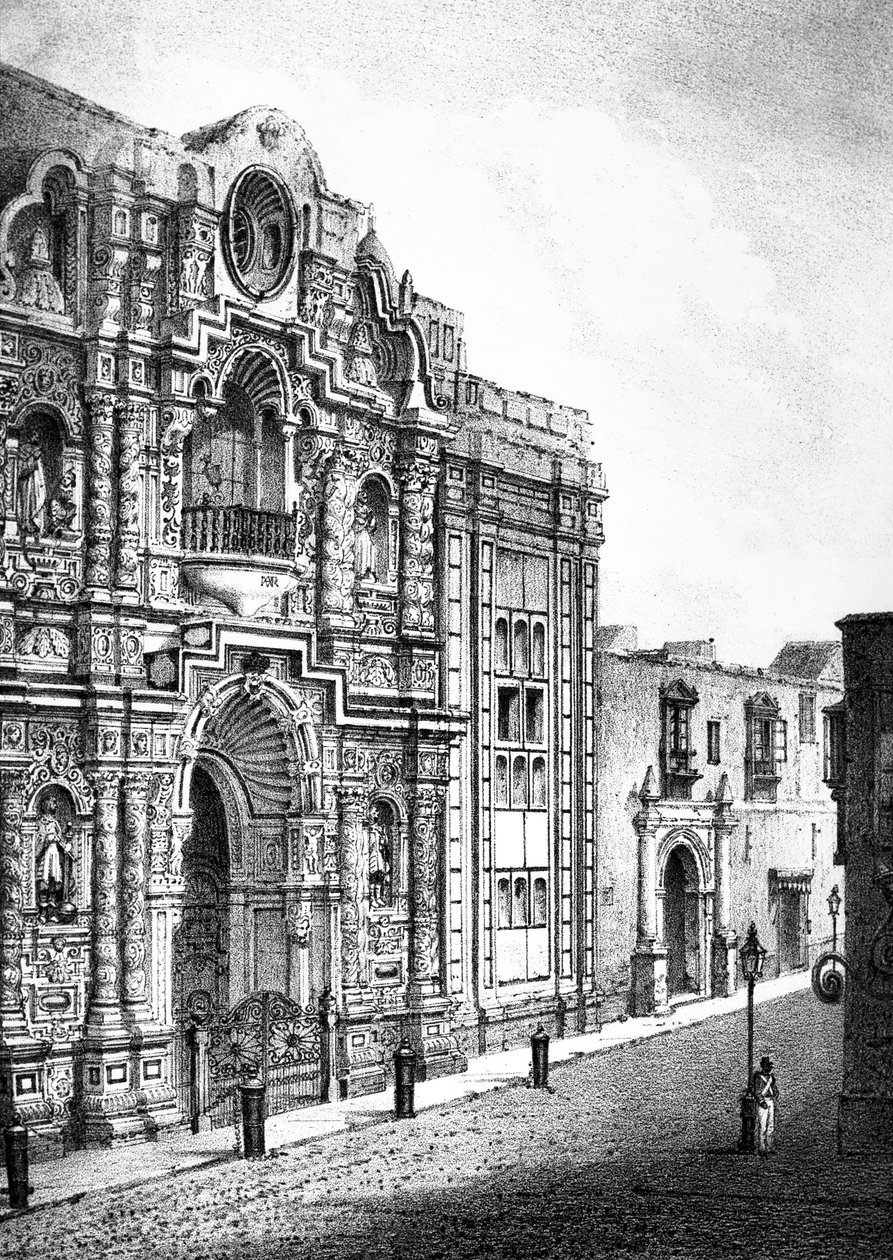 Church of Mercy, Lima (gravering) av French School