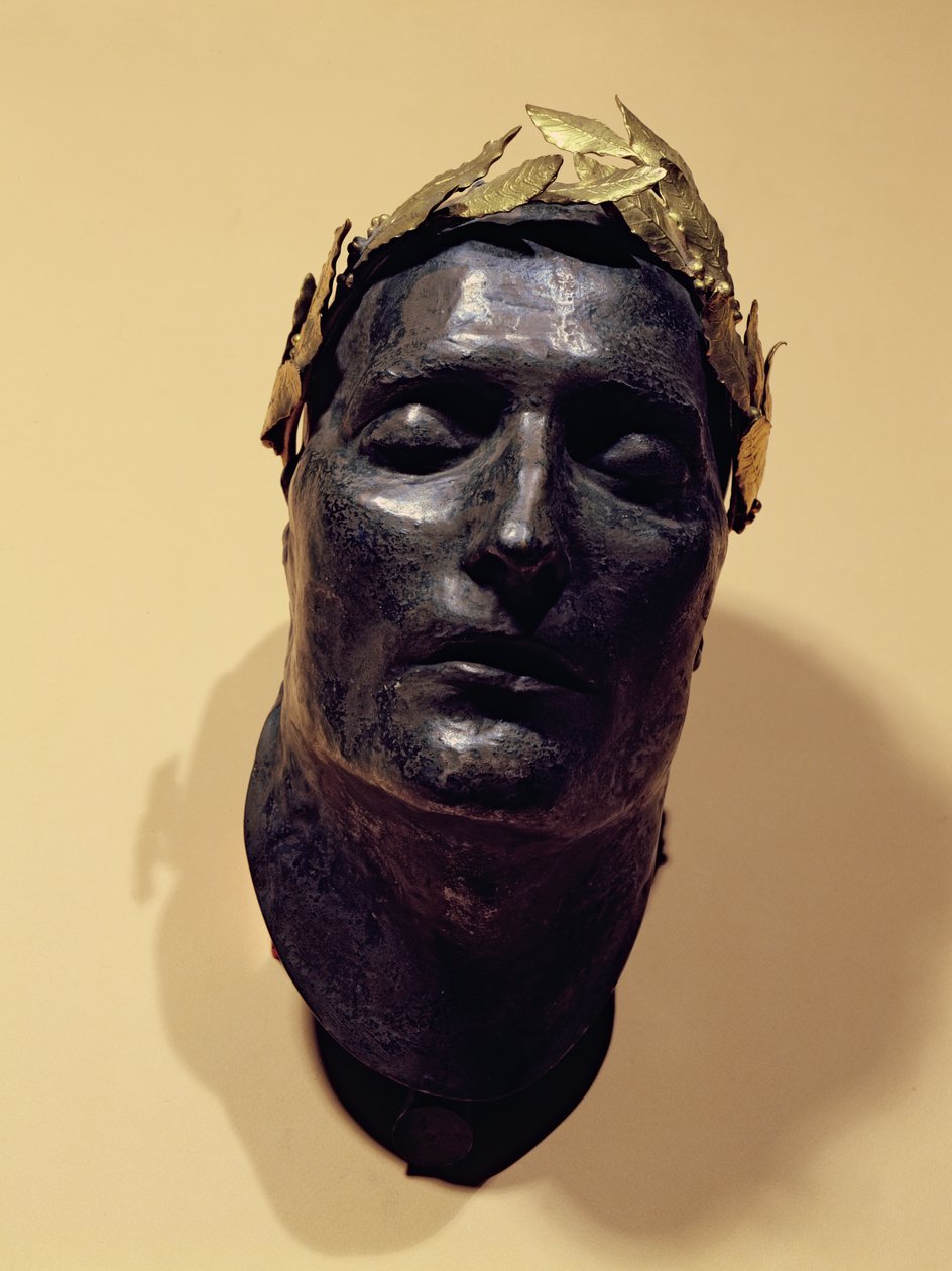Dødsmaske til Napoleon Bonaparte (1769-1821) av French School