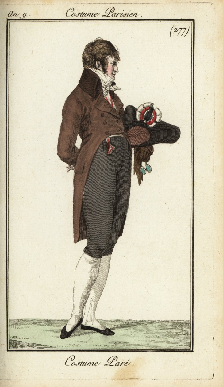 Directoire gentleman på gallamote av French School