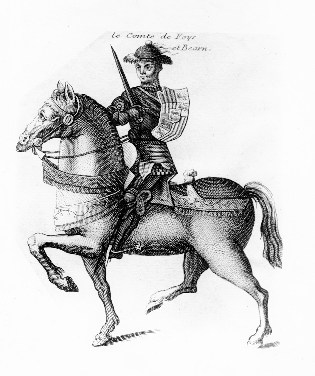 Gaston IV de Foix (gravering) av French School