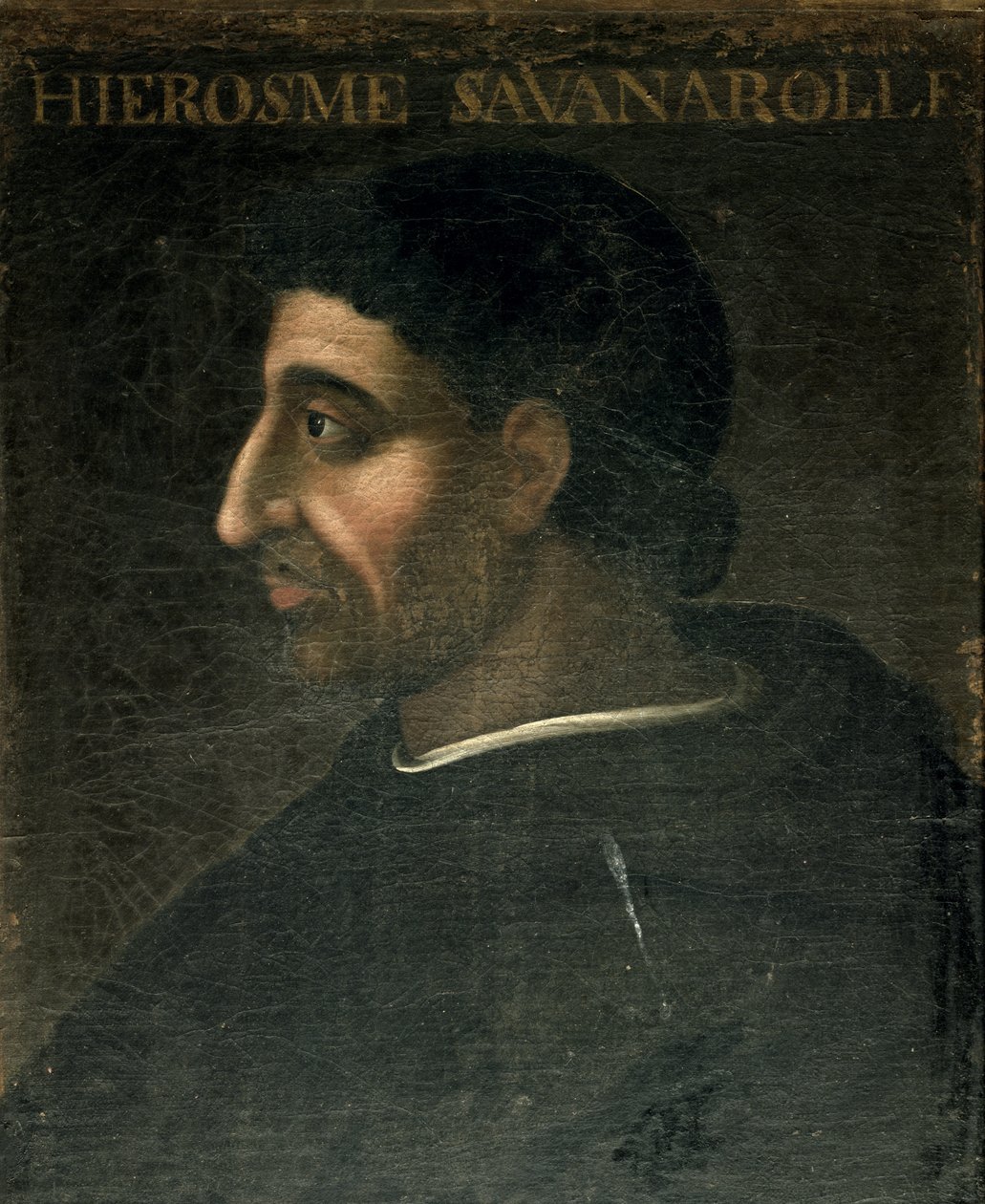 Girolamo Savonarola (1452–98) av French School