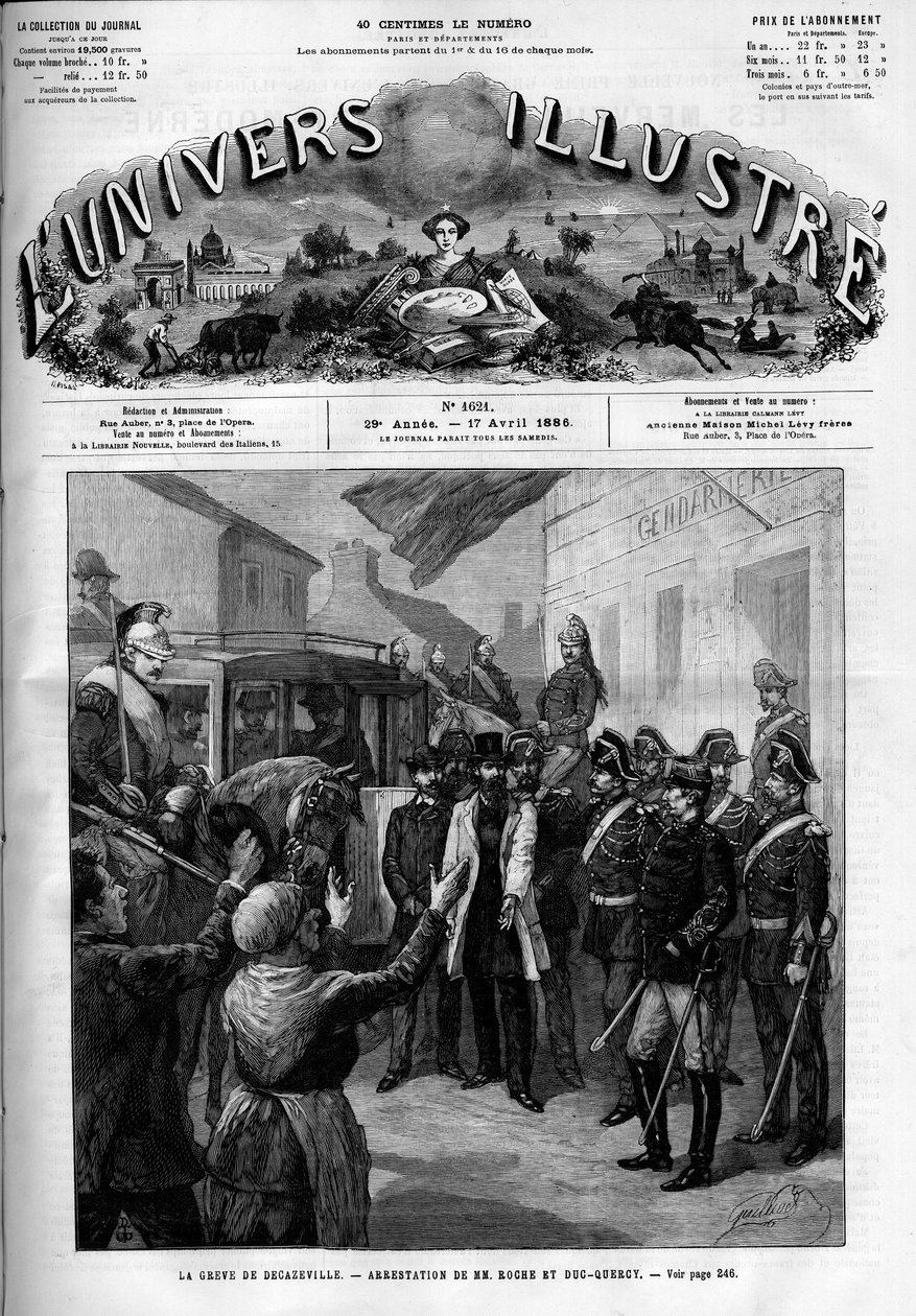 Greve generale des miners de Decazeville (Aveyron) av French School