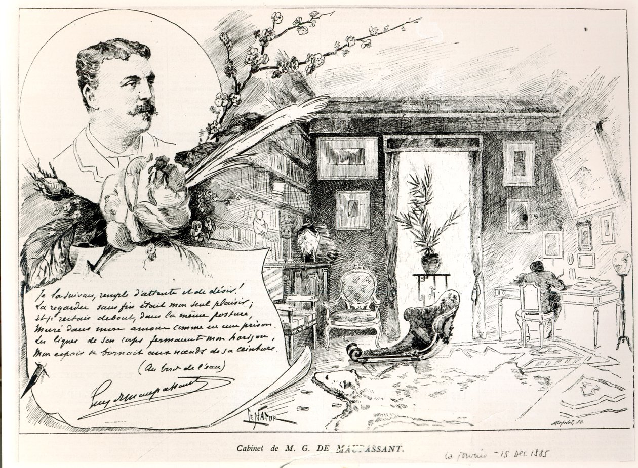 Guy de Maupassant (1850-93) og hans studie av French School