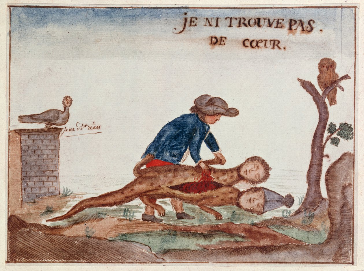 Jeg kan ikke finne noe hjerte, 1789 av French School