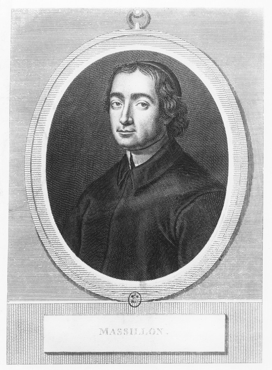 Jean-Baptiste Massillon (gravering) av French School