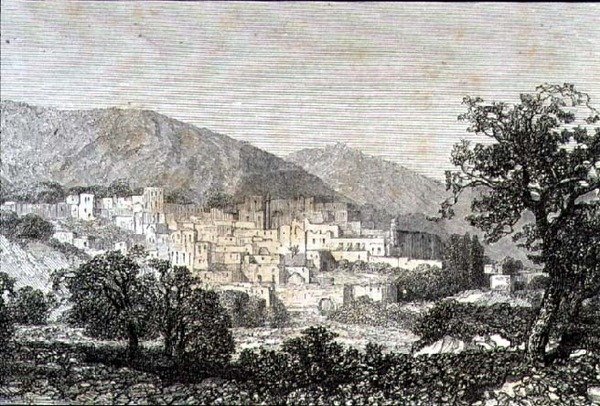 Jerusalem på 1860-tallet (gravering) av French School