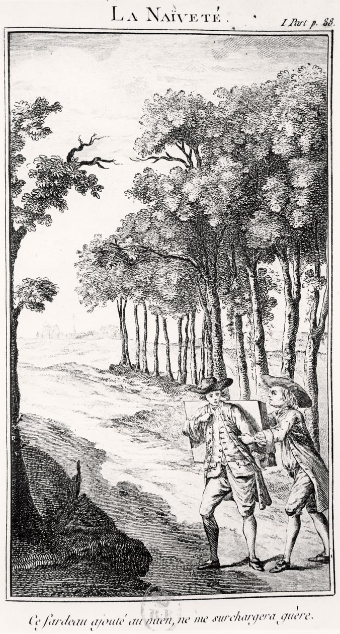 La Naivete (gravering) av French School