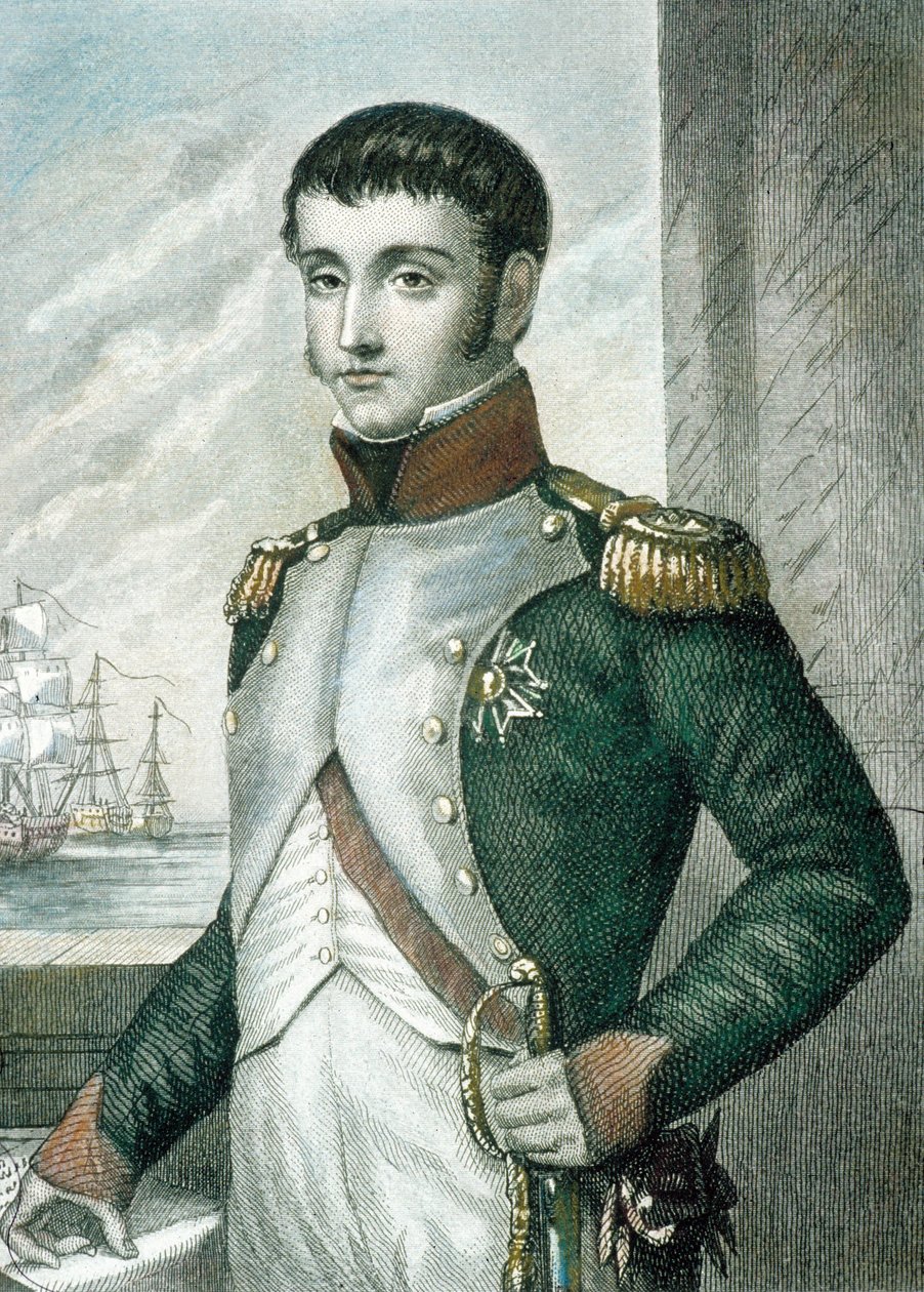 Louis Bonaparte (farget gravering) av French School