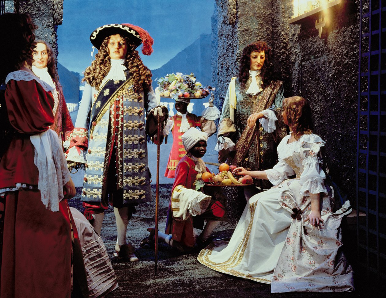 Louis XIV (1638-1715) i Versailles (voks) av French School