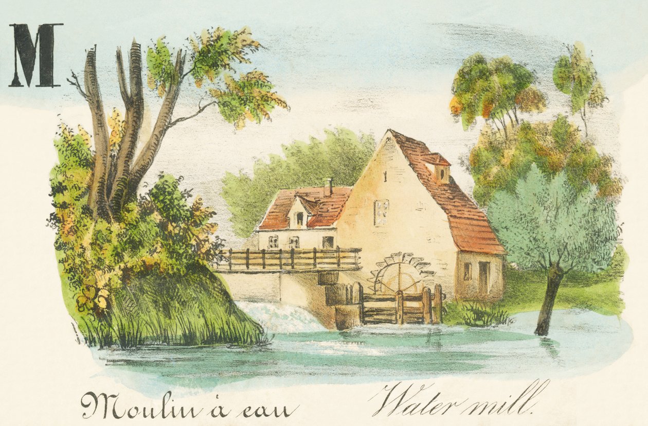 M: Vannmølle - Vannmølle av French School