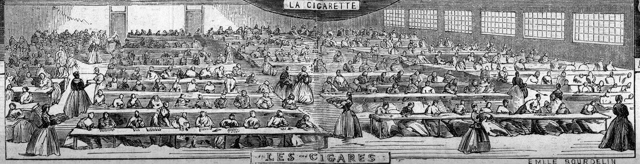 Tobakksfabrikk, Paris av French School