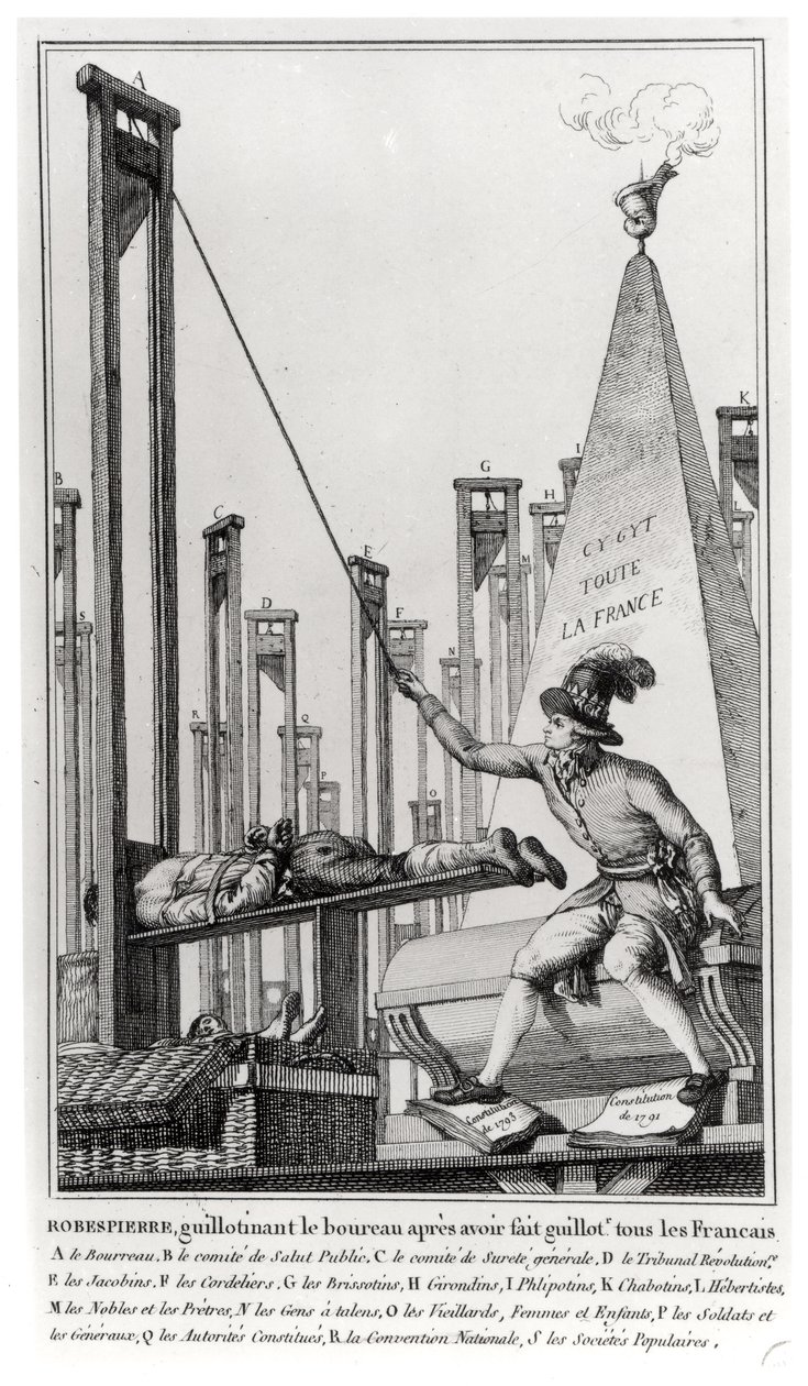 Maximilien de Robespierre (1758-94) Bøddelen av French School