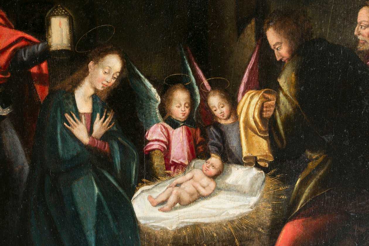 Fødsel. Triptyk av Aubery av French School
