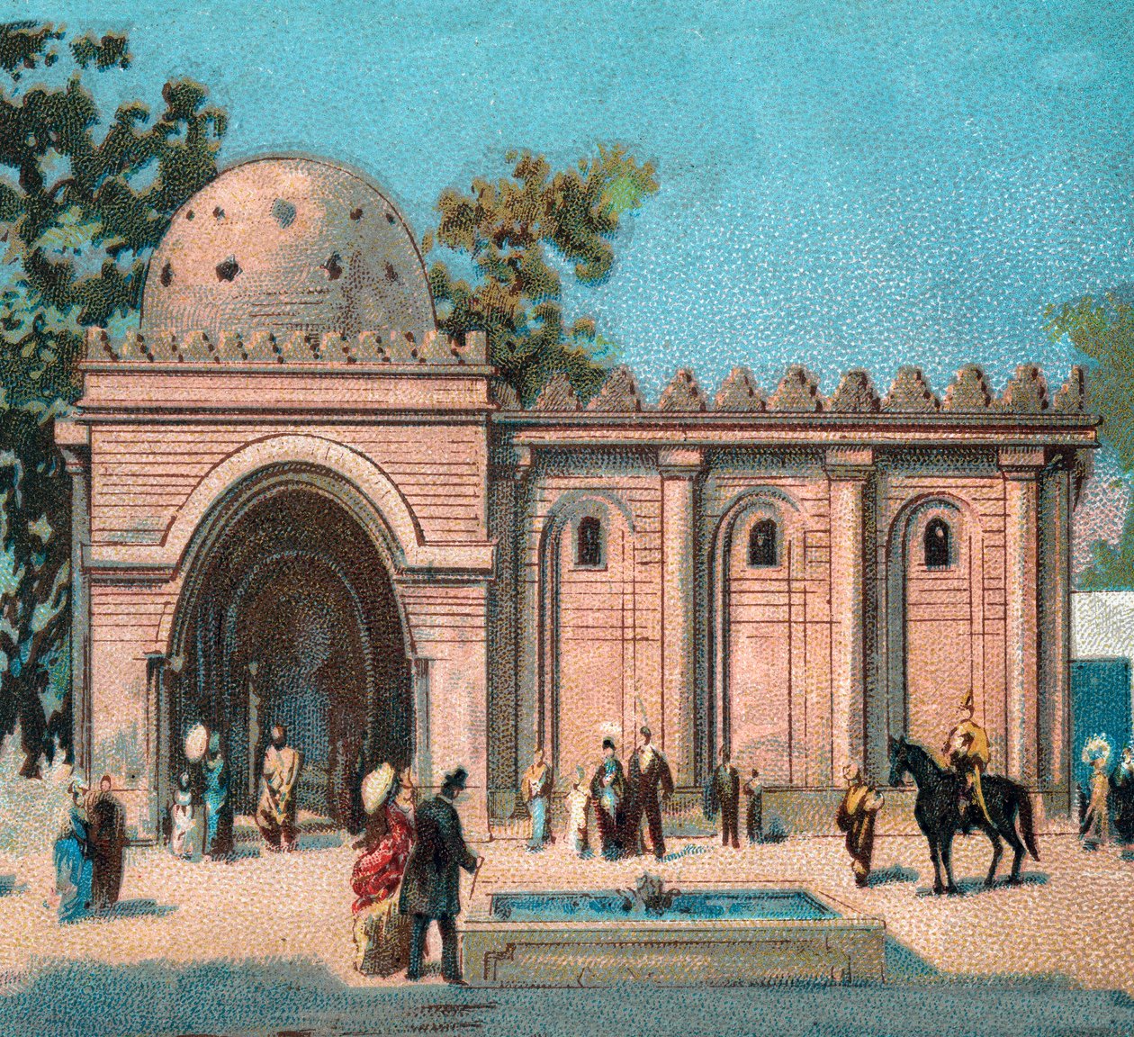 Paris. Universell utstilling fra 1889: Persan Pavillon. av French School