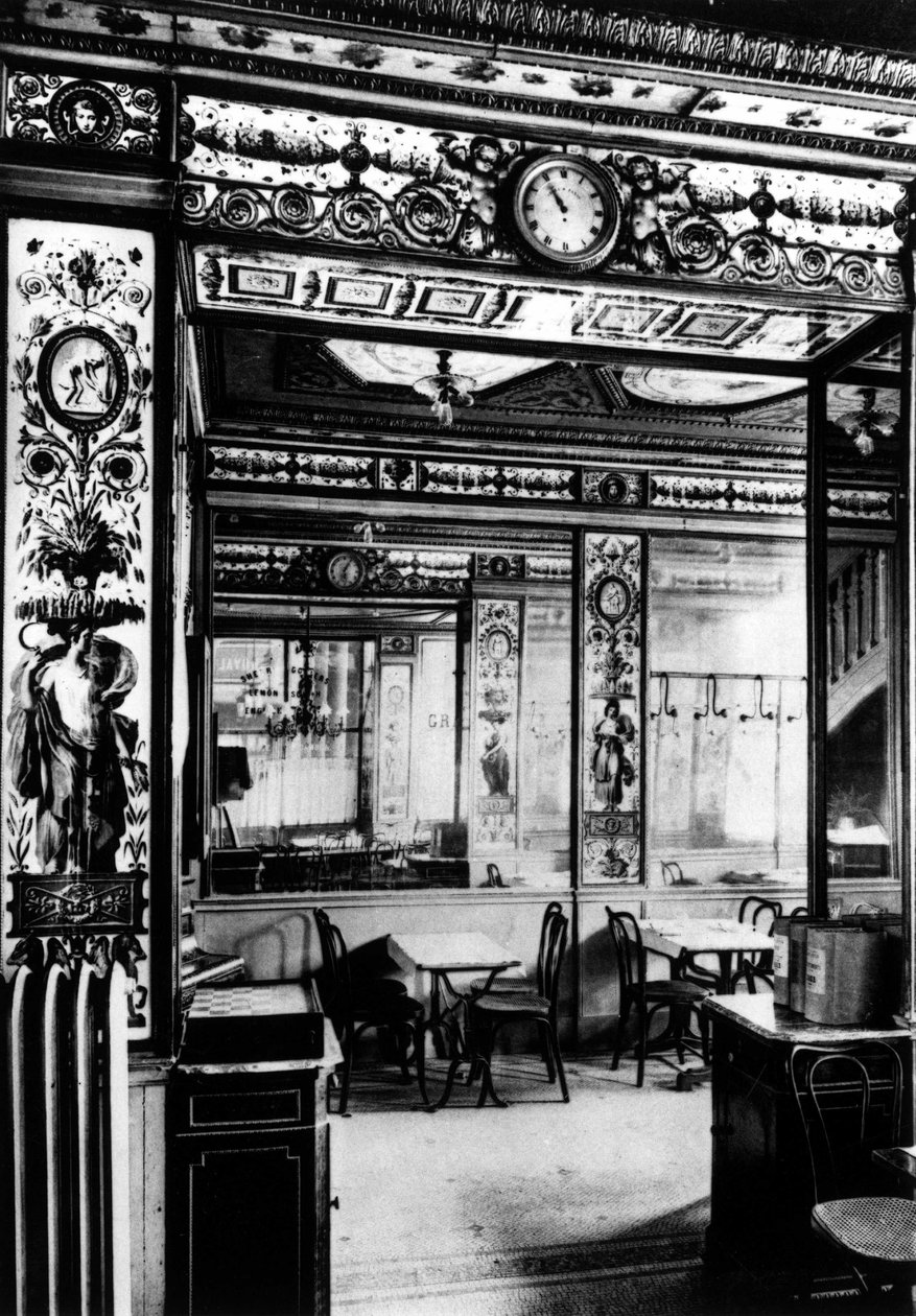 Paris, inne i kafeen, Grand Vefour. av French School