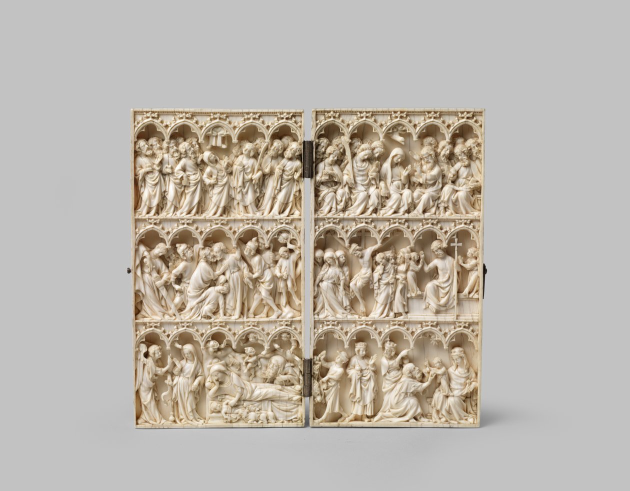 Pasjonsdiptyk, 1300-tallet av French School