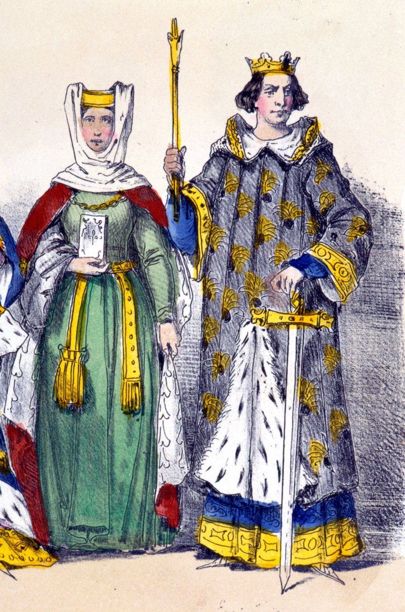 Filip Hardi og Isabella av Aragon. av French School