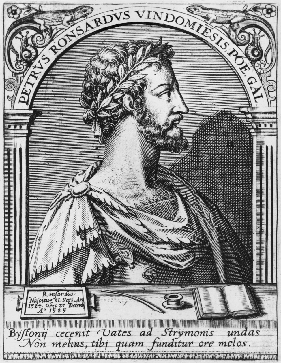 Pierre de Ronsard (1524-85) av French School
