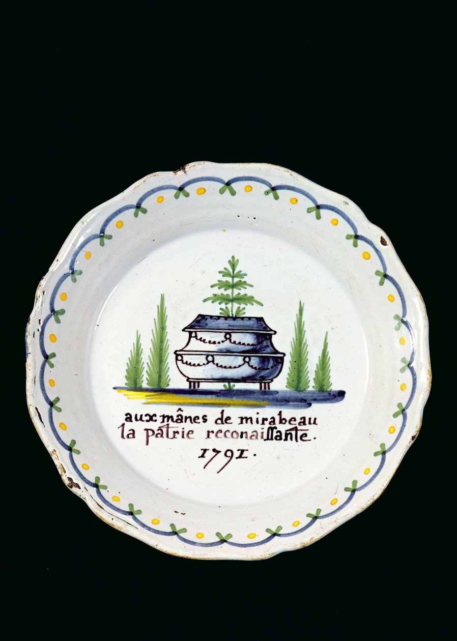 Plate, 1791 (keramikk) av French School