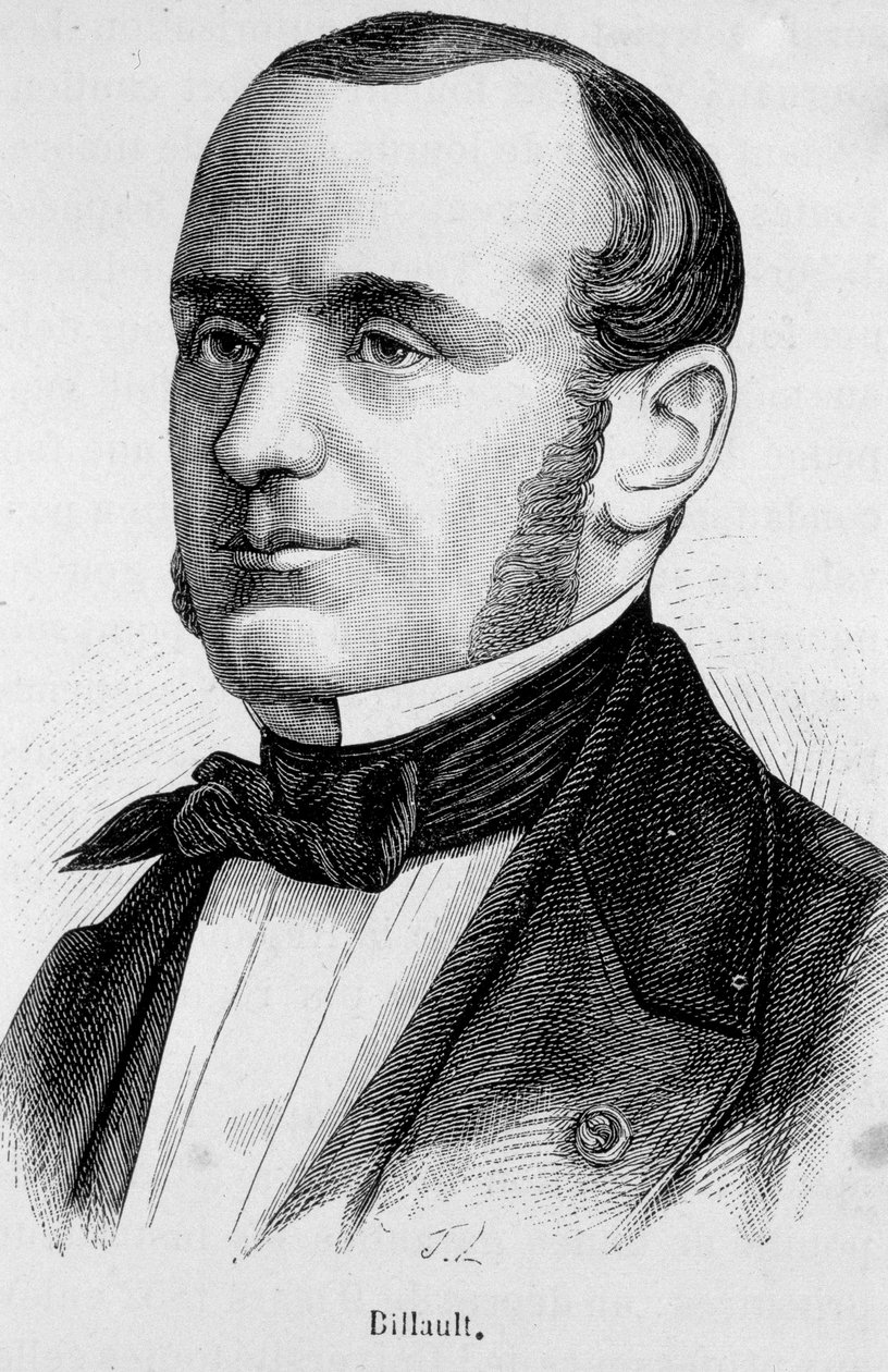 Portrett av Adolphe Billault (1805-1863). av French School