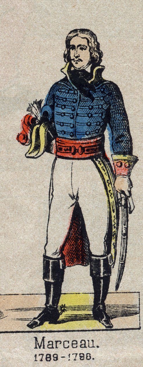 Portrett av general Marceau (1769-1796). av French School