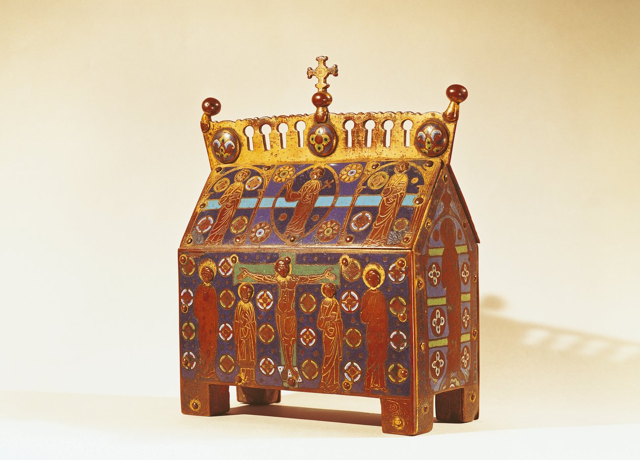 Relikvieskrin, 1100-1200-tallet (metall og emalje) av French School