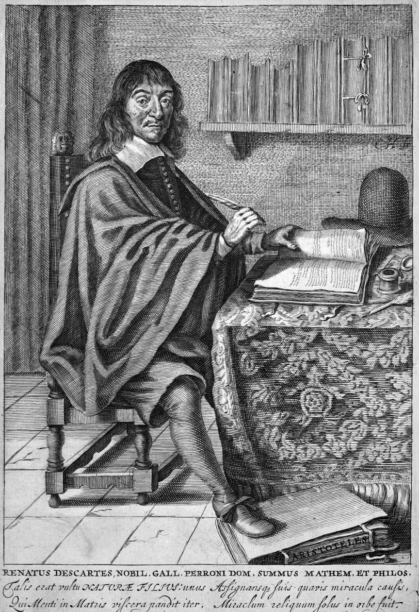 Rene Descartes (gravering) av French School