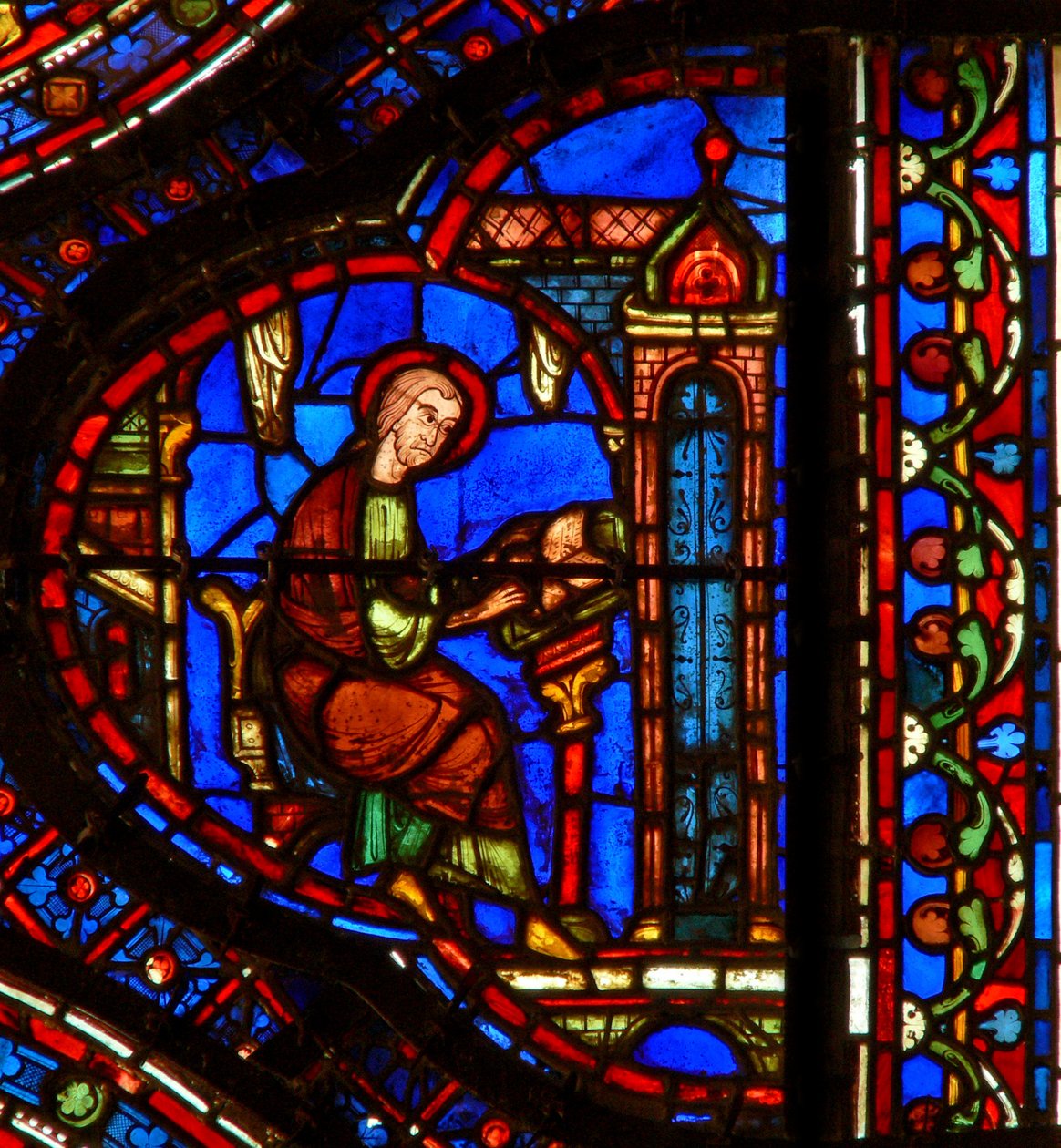St Anthony: lesing i cellen hans (w30b) av French School