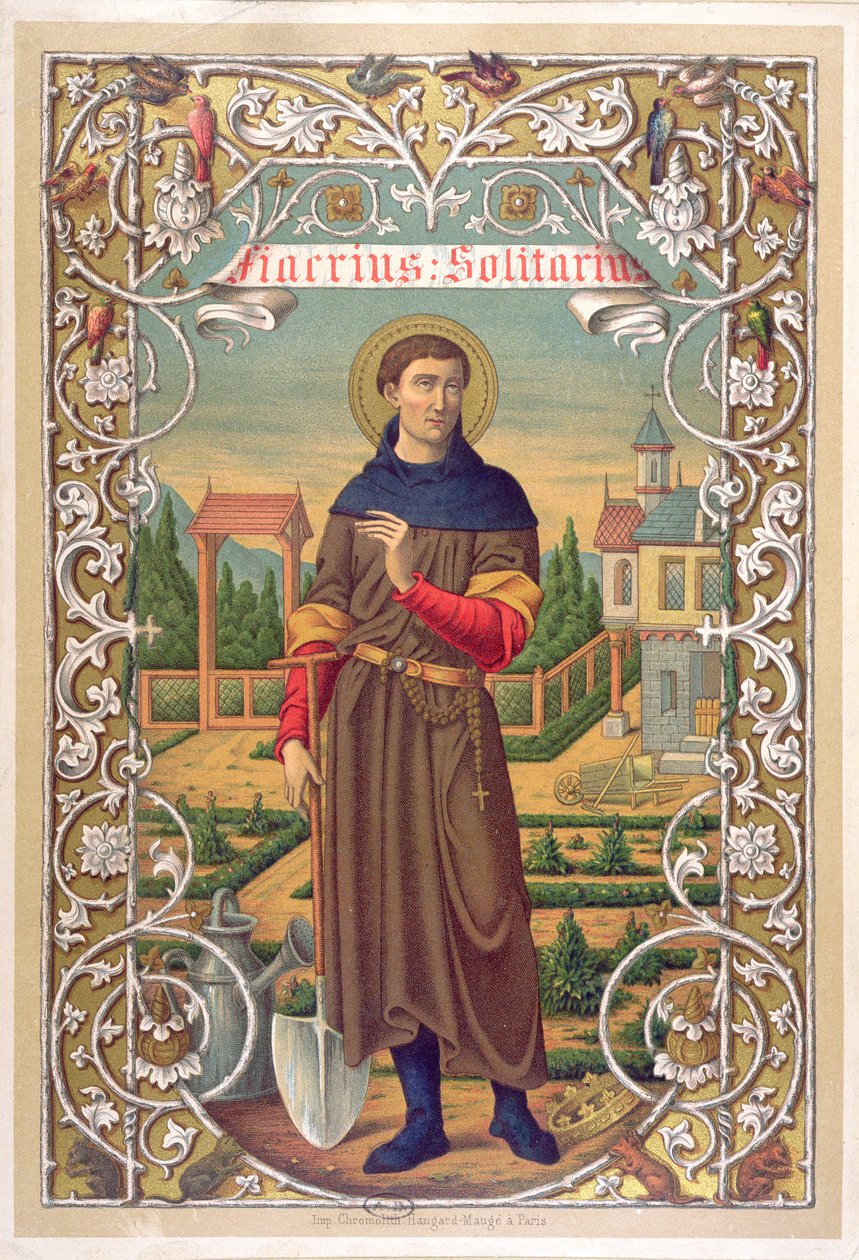 St. Fiacre (d.670) av French School