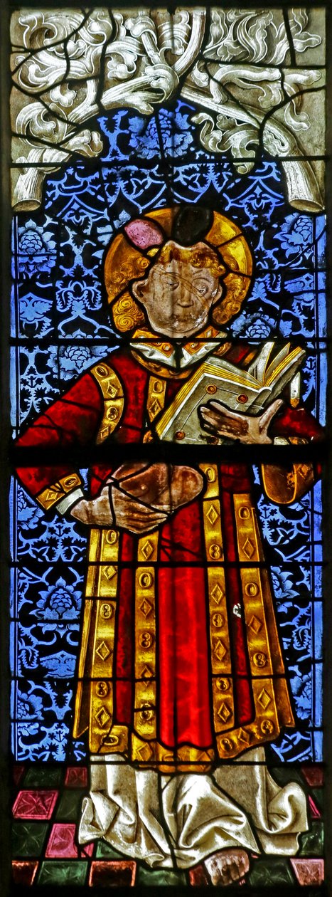 St Stephen (farget glass) av French School