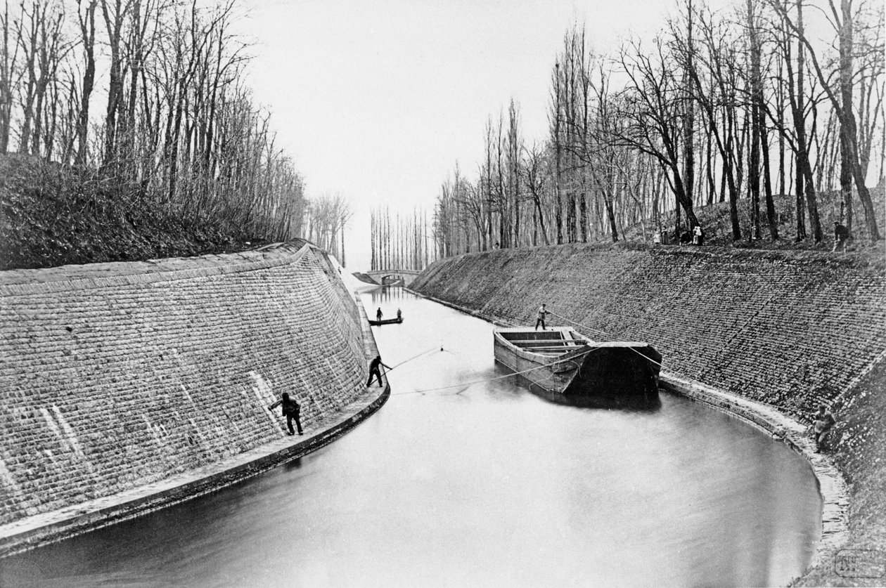 Canal du Centre ved Genelard av French School
