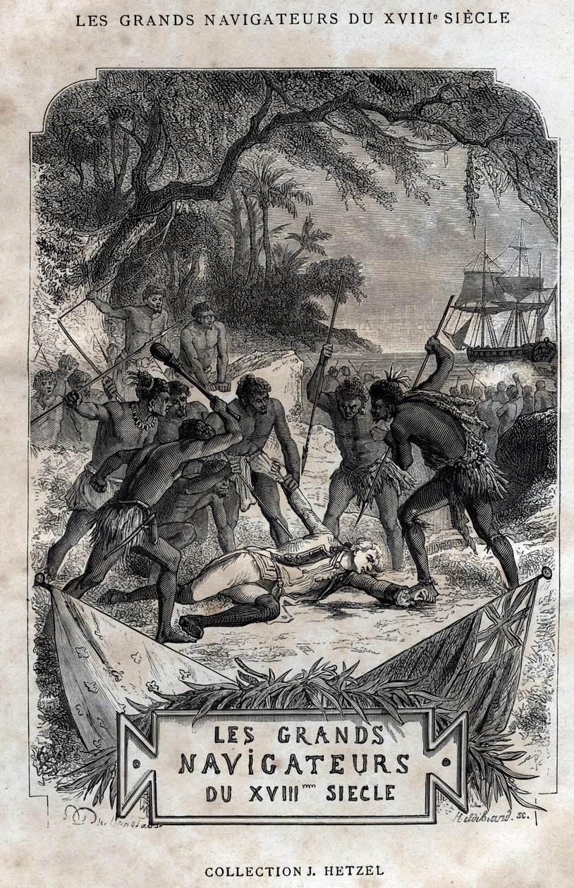 The Death of Captain James Cook av French School