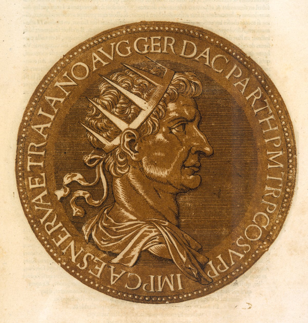 Keiser Trajan av French School