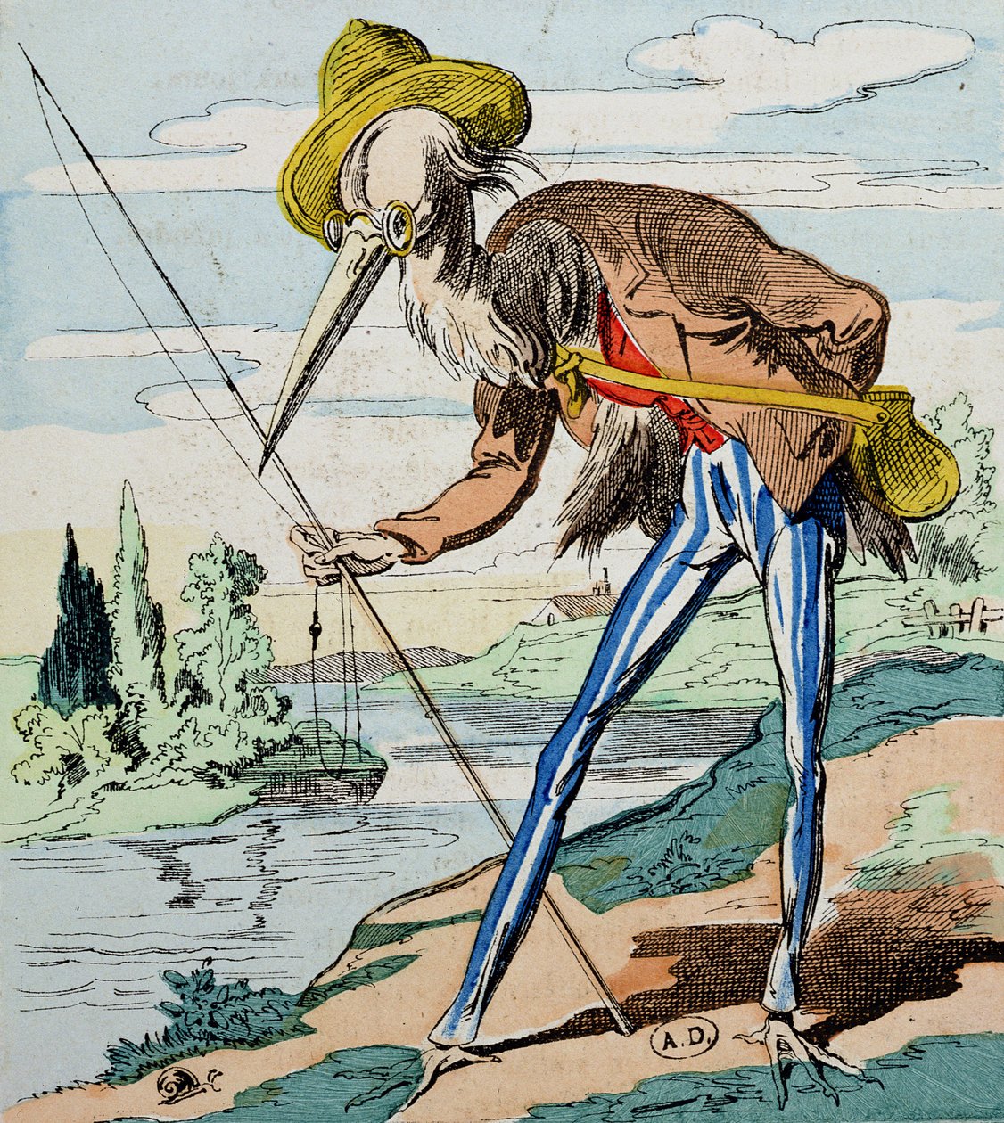 Hegre, fra Fables de la Fontaine av French School