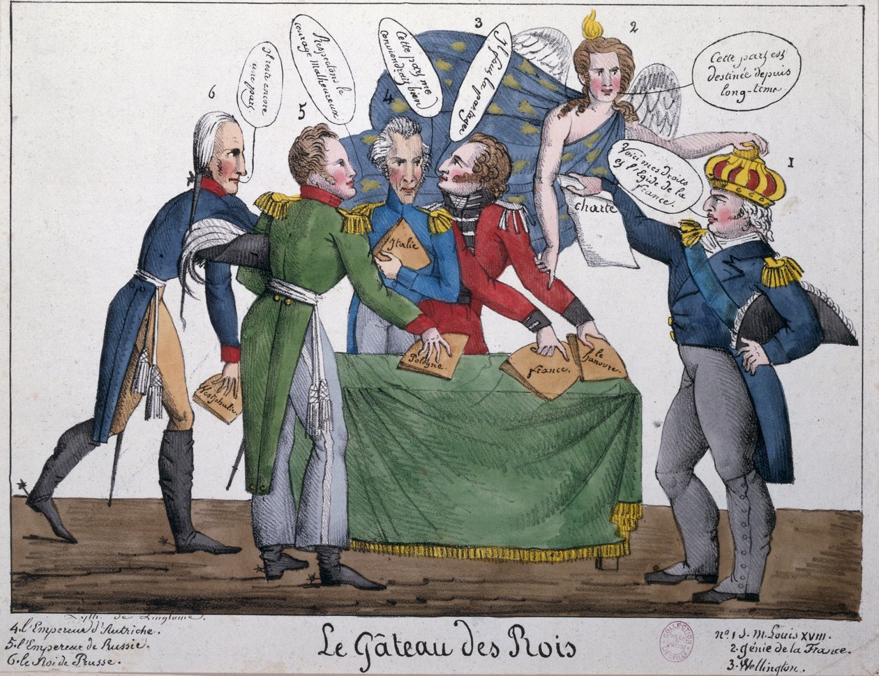 The Kings Cake, 1815 av French School