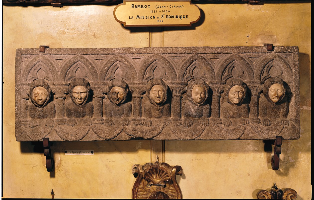 De syv dødssyndene (stein og elfenben) av French School