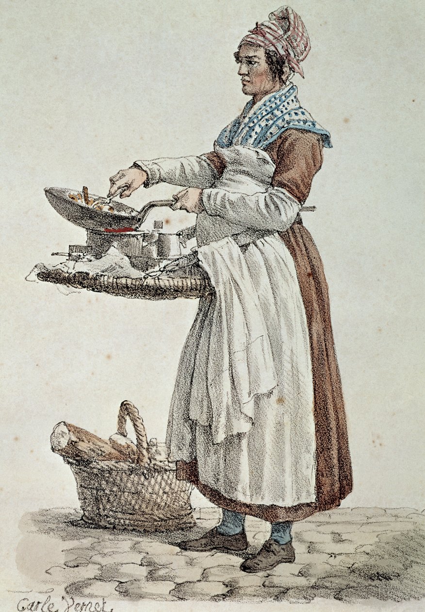 Pølseselgeren, trykk, Frankrike av French School