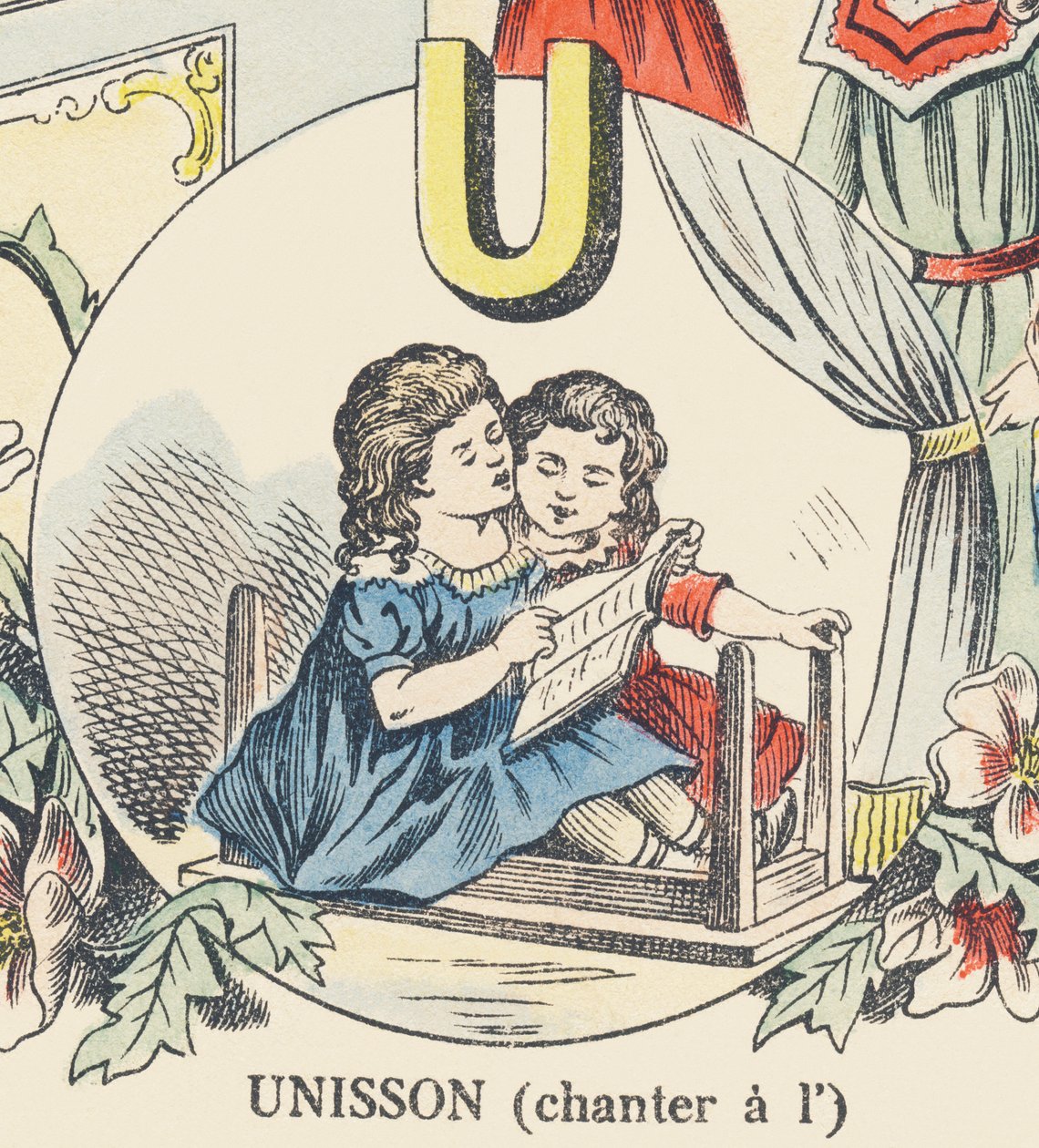 U: unison (synger på) av French School