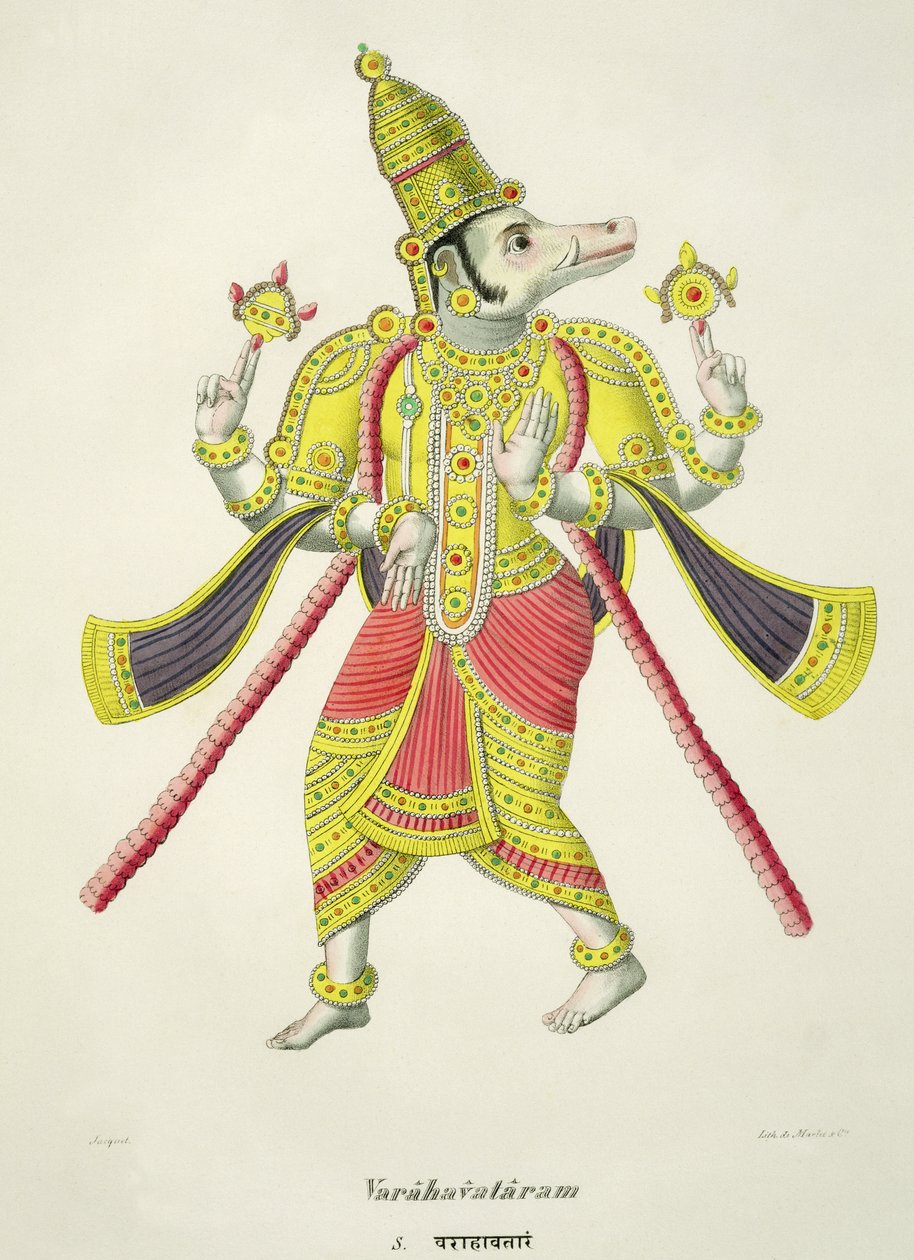 Varaha, gravert av de Marlet av French School