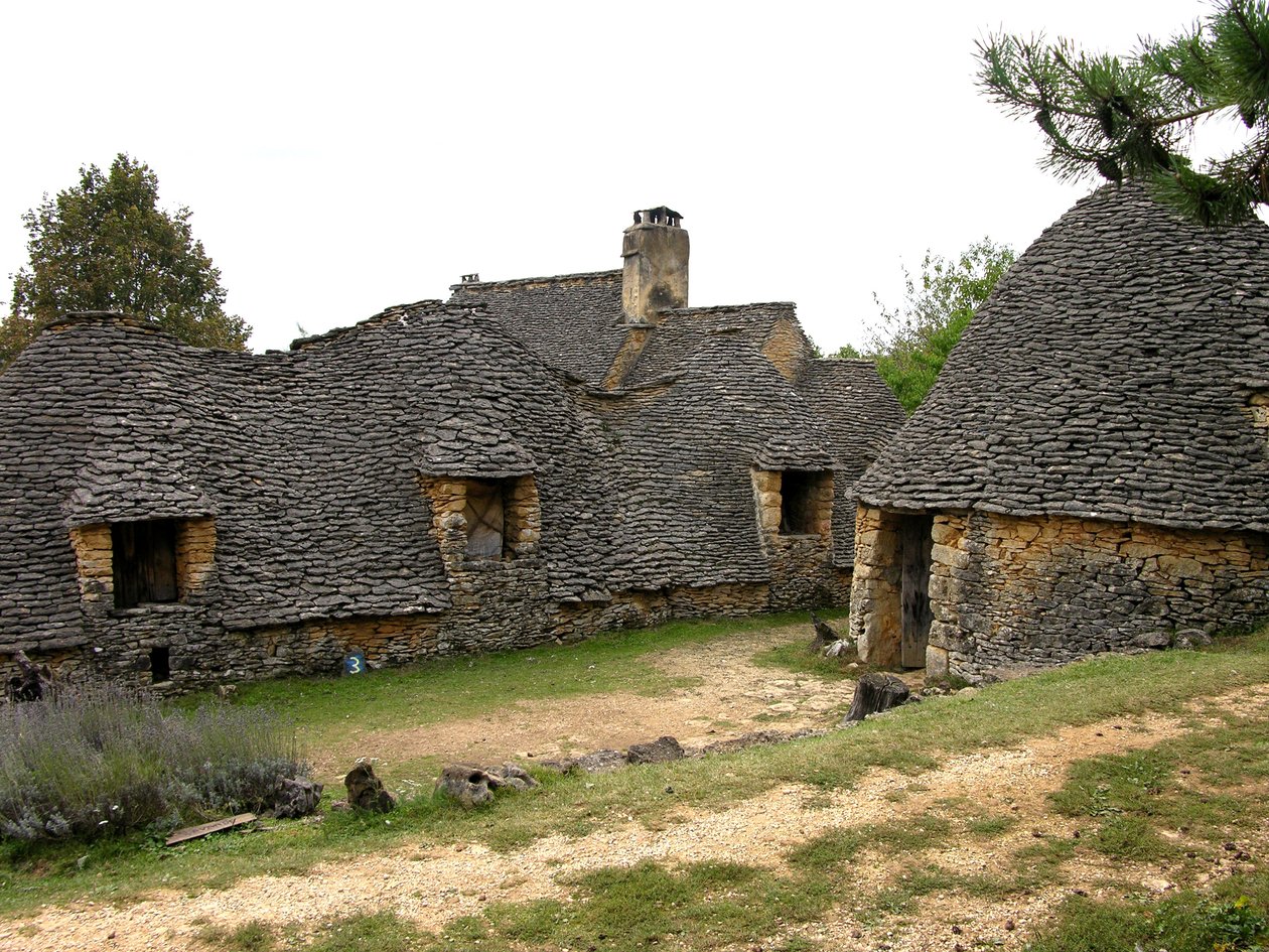 Utsikt over Cabanes de Breuil av French School