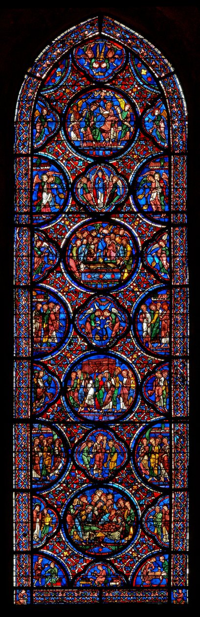 Jomfru Maria - Glorification of (w42) av French School