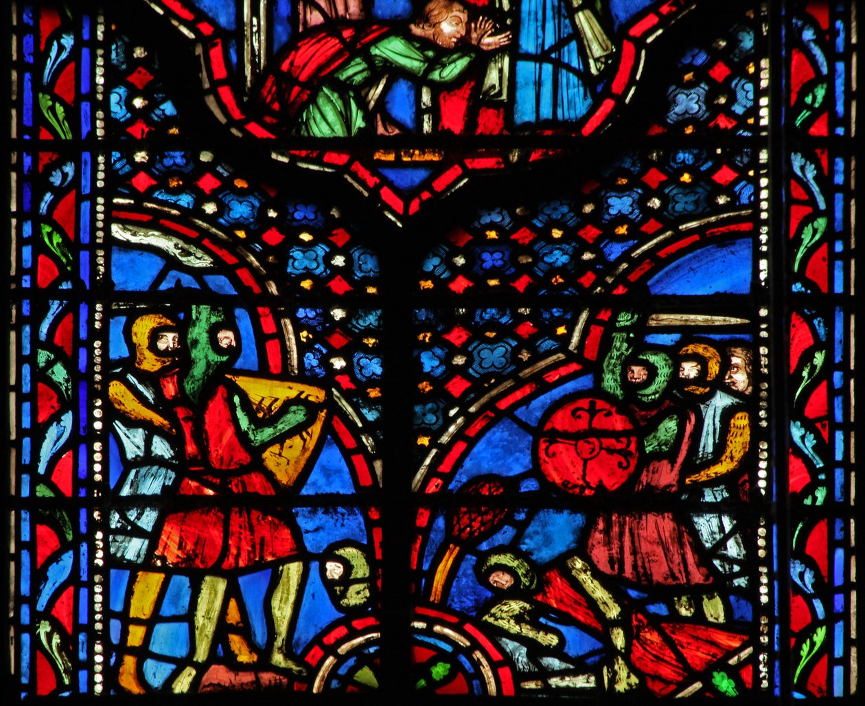 Window w14 En kampscene av French School